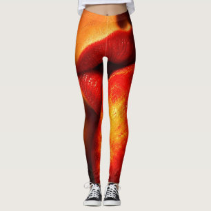 Legging O Beijo de Nectarina – Um Retrato Íntimo