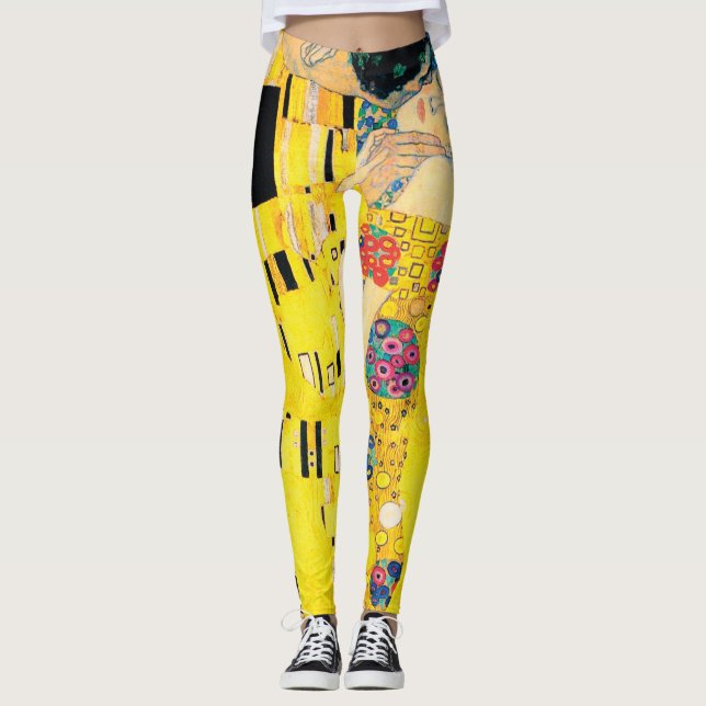 Legging O beijo por Gustavo Klimt (Frente)