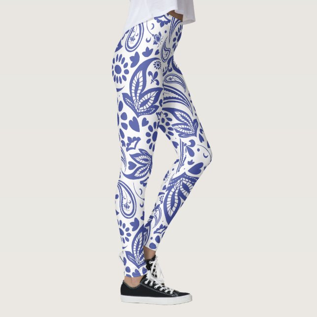 Legging O Blue Boho Chic Paisley de Hampton (Direita)