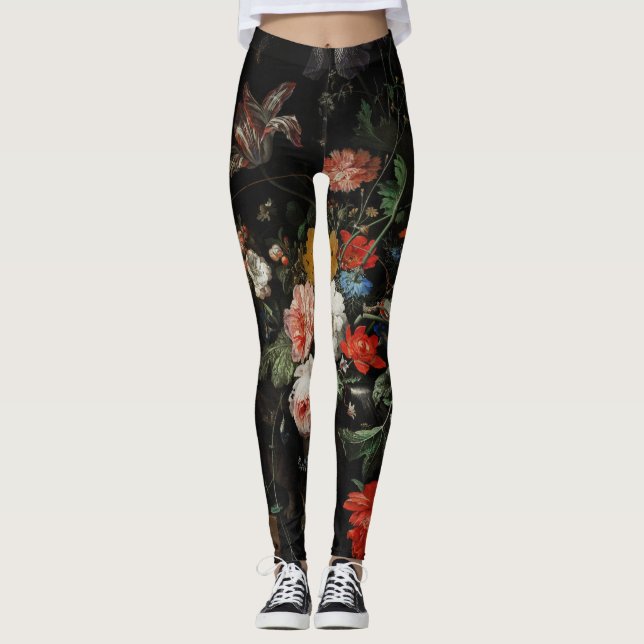 Legging O Buquê derrubado de Abraham Mignon (Frente)