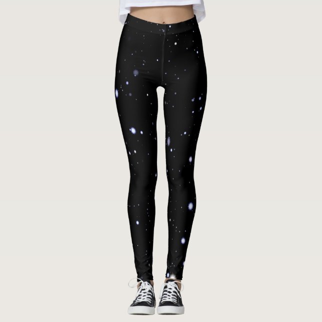 Legging O céu nocturno Stars o teste padrão do fundo (Frente)