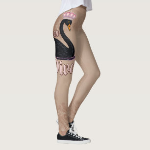 Legging O cisne negro, rainha da água.