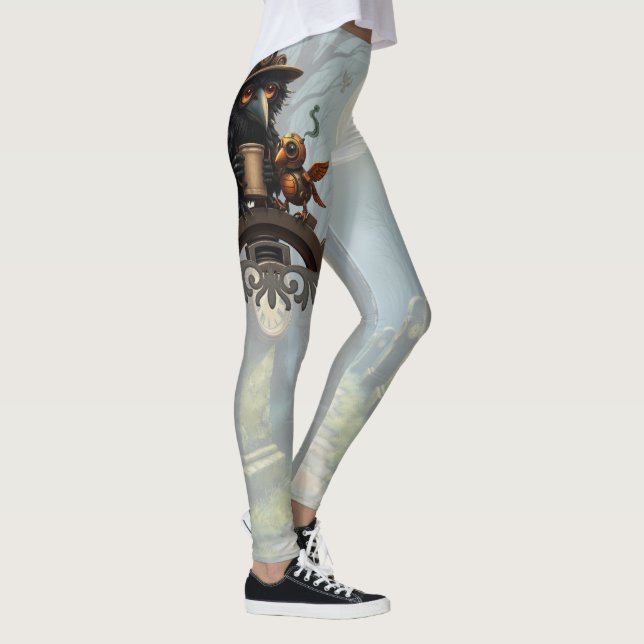 Legging O corvo alimentado por Café (Direita)