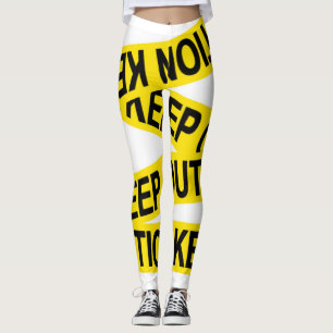Legging O cuidado mantem para fora a fita
