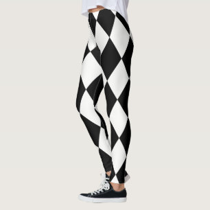 Legging O ~ do teste padrão do diamante do ~ do Harlequin