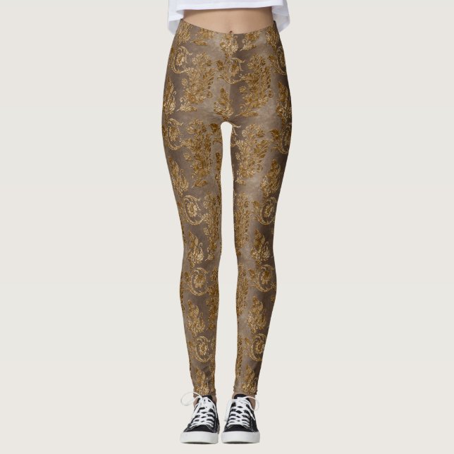 Legging O Dourado Design 8 da série Velvet (Frente)