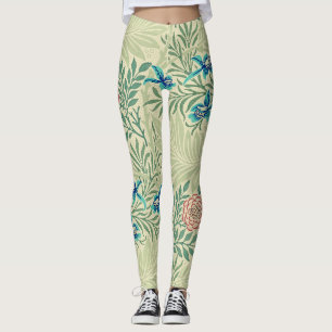 Legging O famoso padrão Larkspur de William Morris