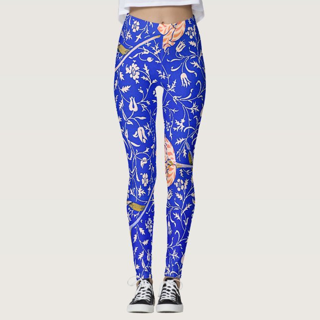 Legging O famoso padrão Medway de William Morris (Frente)