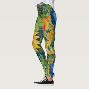 Legging o girassol coloca para sempre