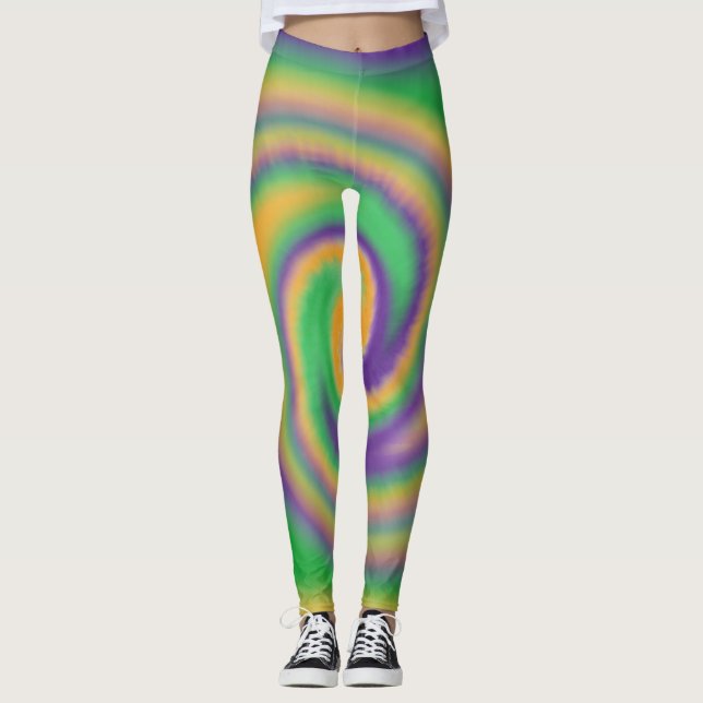 Legging O laço morre caneleiras do carnaval (Frente)