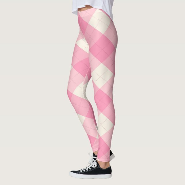 Legging O MéanoClique Argyle Magenta (Esquerda)