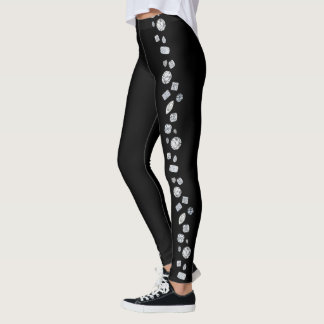 Legging O múltiplo dispersado do diamante dá forma a