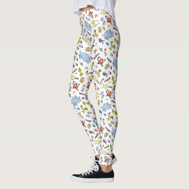 Legging O Mundo do Dr. Seuss Pattern (Esquerda)