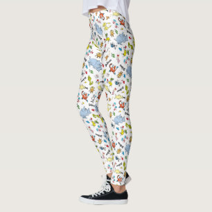 Legging O Mundo do Padrão de Dr. Seuss