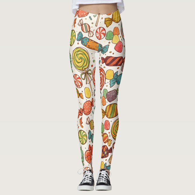 Legging O mundo dos doces. (Frente)