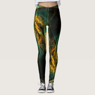 Legging O Olho da Arte Abstrato da Selva