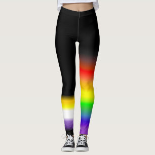 Legging O orgulho alegre nonbinary assimétrico do
