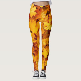 Legging O outono deixa a design