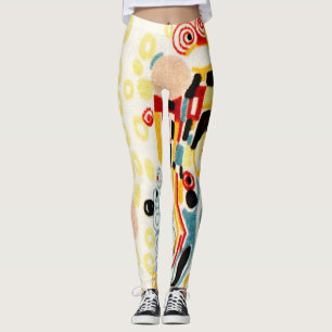 Legging O Padrão Têxtil Beijo De Gustav Klimt