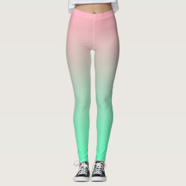 Legging O pastel cor-de-rosa e verde-claro deve ser sempre
