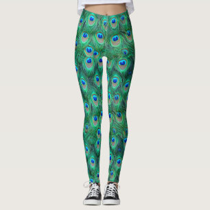 Legging O pavão extravagante empluma-se tudo sobre -