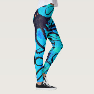 Legging O polvo de Sybille no Aqua - caneleiras