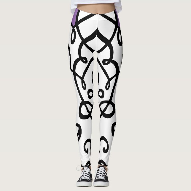 Legging O rico arfa caneleiras (Frente)