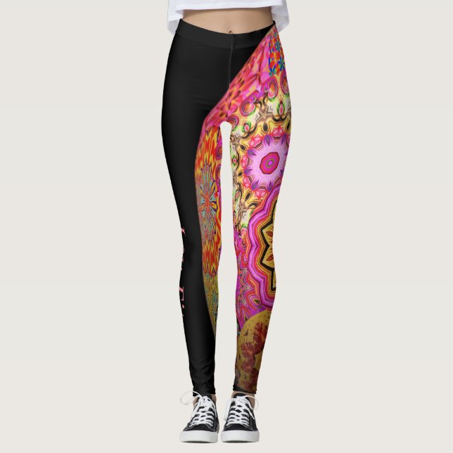 Legging O rosa brilha (Frente)