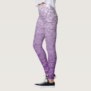Legging O roxo desvanece-se mini design do azulejo