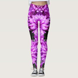 Legging O roxo floresce caneleiras