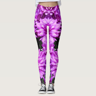 Legging O roxo floresce caneleiras