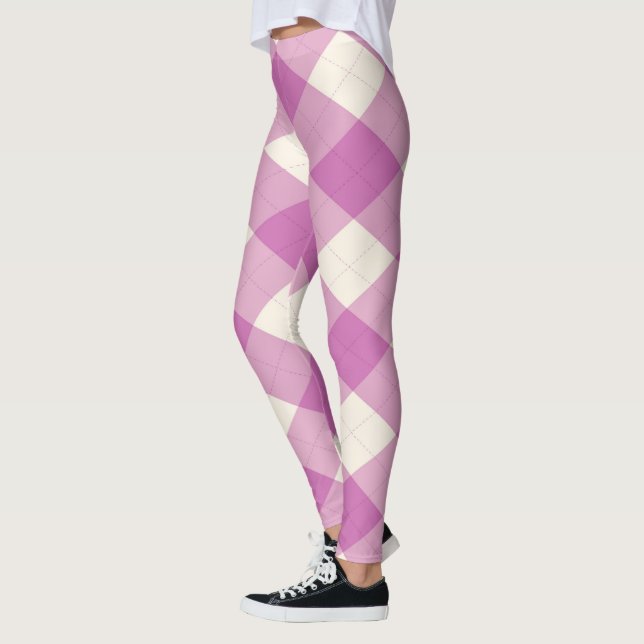 Legging O Roxo MéanClique Argyle (Esquerda)