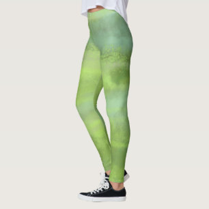 Legging O verde coloca caneleiras
