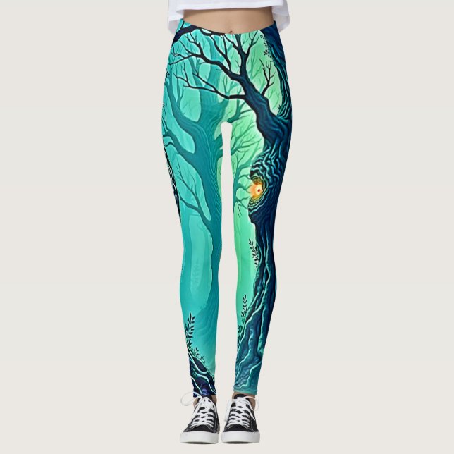 Legging Observadores Místicos de Florestas (Frente)