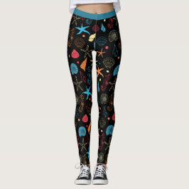 Legging Ocean Beach Seasheles Starfish Seacavalo Yoga