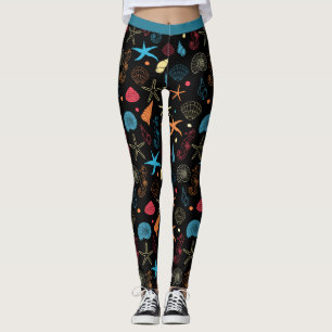 Legging Ocean Beach Seasheles Starfish Seacavalo Yoga