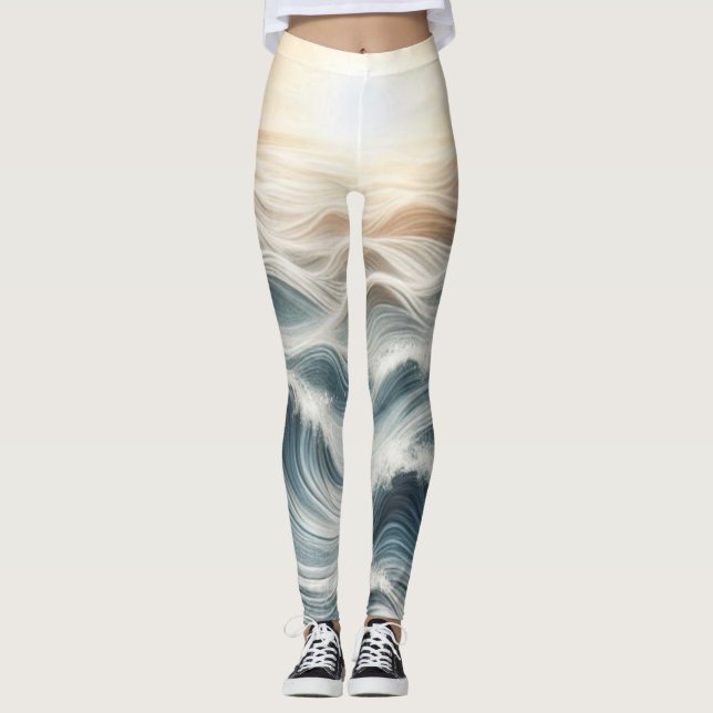 Legging Ocean Chaos Sunset Yoga (Frente)