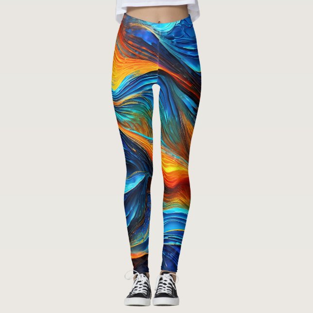 Legging Ocean Lava "Pyroquatic" (Frente)