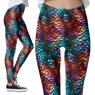 Legging Ocean Smaid Tail Escala Festa de Costume de Peixe