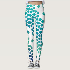 Legging Ocean Storm Blue Diamond e Honeycomb