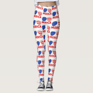 Legging óculos de sol da América