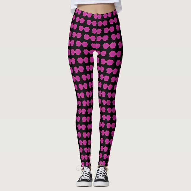Legging Óculos escuros cor-de-rosa rico (Frente)
