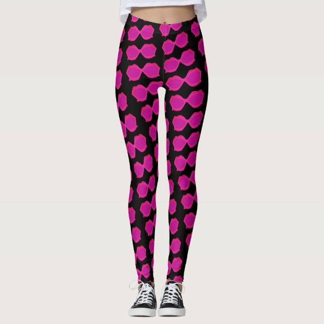 Legging Óculos escuros de Rico rosa (Frente)
