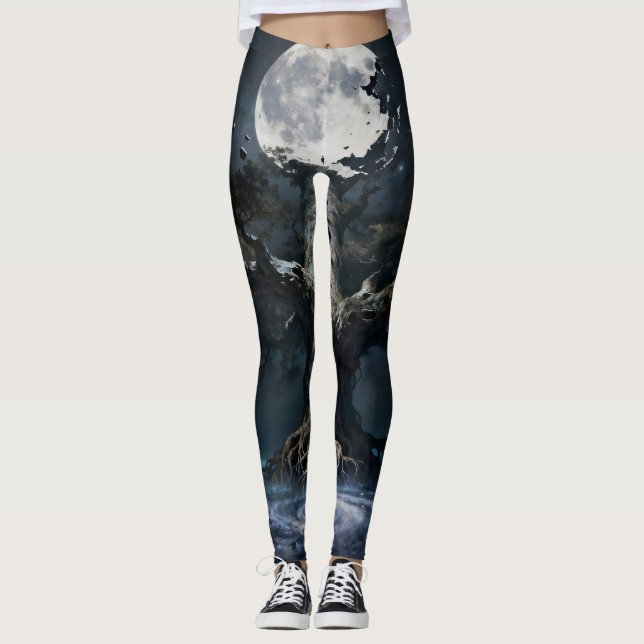 Legging Odisseia Lunar: Aventura Sob a Lua (Frente)
