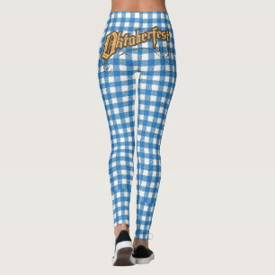 Legging Oktoberfest com azul bávaro