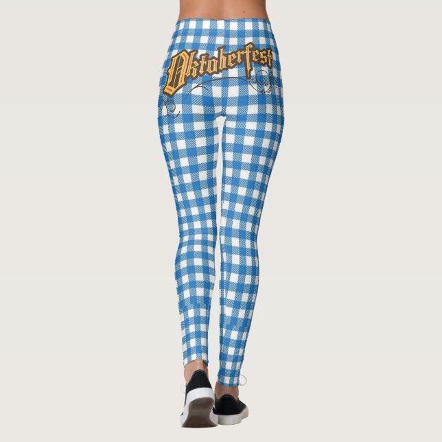 Legging Oktoberfest com azul bávaro (Verso)