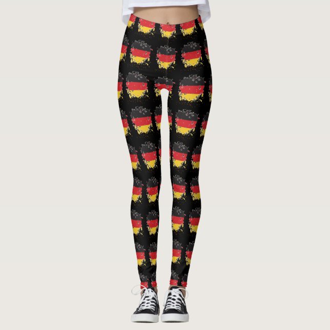 Legging Oktoberfest Paint Splatter Heart (Frente)