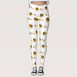 Legging Olá Summer Sun com óculos de sol