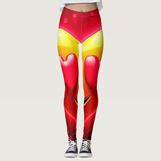 Legging Olhar de Coração Radiante Emoção (Frente)