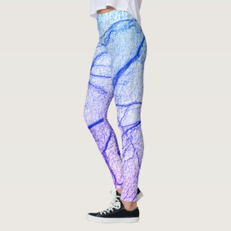 Legging Olhar de Mármore Roxo Duas Toneladas